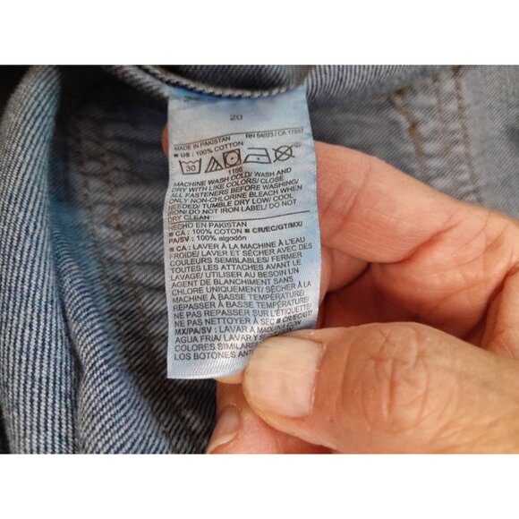 New Old Navy Womens Baggy Wide Leg Loose Comfy Retro Size 20 Denim Jeans - Picture 7 of 7